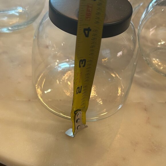 Set of 4 Vintage Small Apothecary Cotton Swabs Candy Spice Jars - Picture 4 of 10